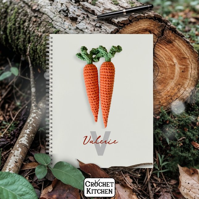 Quirky Amigurumi Minimalistisch Crochet Carrots Na Notizbuch (Von Creator hochgeladen)