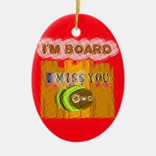 Quirky Art Print Keramikornament