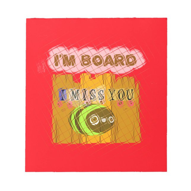 Quirky Art Print Notizblock (Vorderseite)