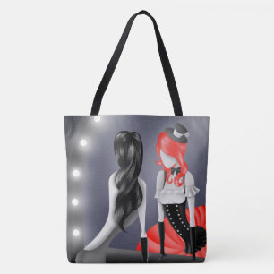 Quirky Ballerina & Tänzerin Reflektion Rot