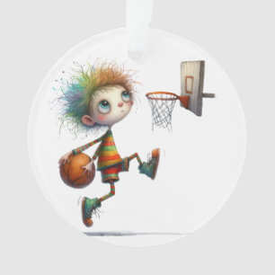 Quirky Basketball . Team . Freunde . Familie Ornament