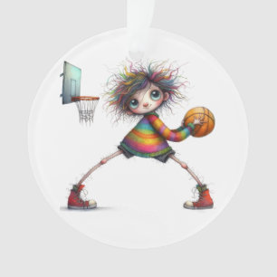 Quirky Basketball . Team . Freunde . Familie Ornament