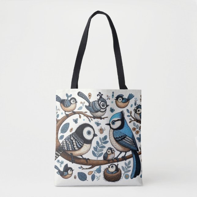 Quirky Blue Birds (Vorderseite)