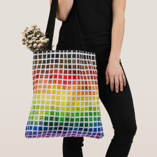 Quirky Boho Karierte farbenfrohe Gay Rainbow Prila