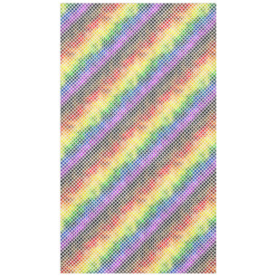 Quirky Boho Karo Farbige Schwule Regenbogen-Fahne Tischdecke