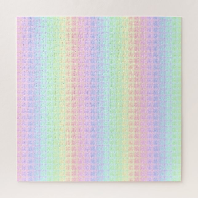 Quirky Boho Kawaii Niedlich Funky Pastel Rainbow K Puzzle (Vertikal)