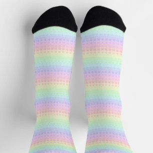 Quirky Boho Kawaii Süß Funky Pastell Regenbogen Ka Socken