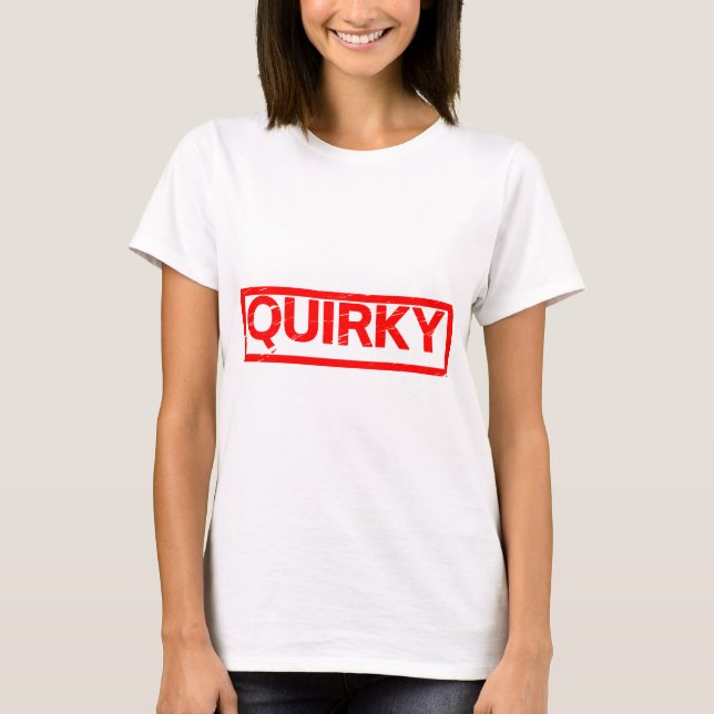Quirky-Briefmarke T-Shirt (Vorderseite)