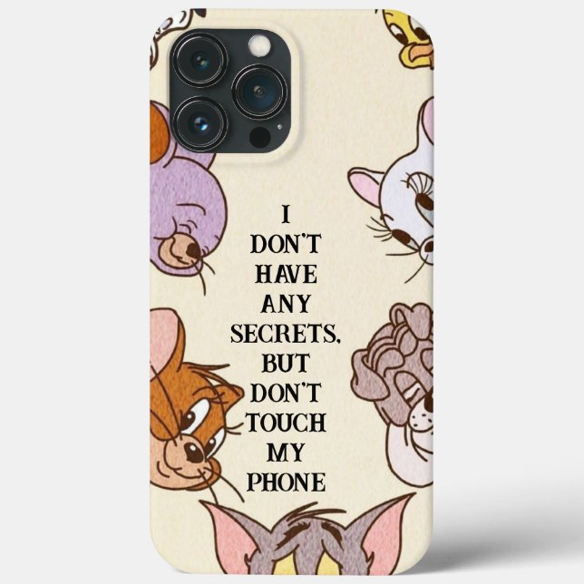 Quirky Cartoon Charm No Secrets Case-Mate iPhone Hülle (Rückseite)
