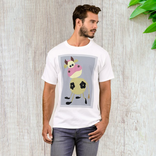 Quirky Cartoon Kuh Fun Farm Animal T-Shirt (Von Creator hochgeladen)