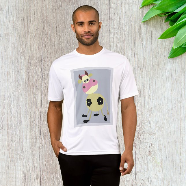 Quirky Cartoon Kuh Fun Farm Animal T-Shirt (Von Creator hochgeladen)