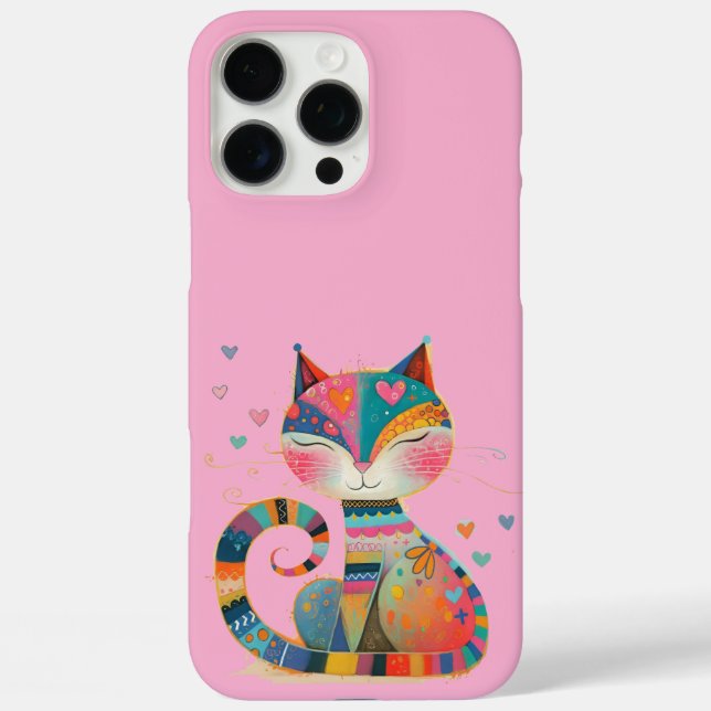 Quirky Cat Case-Mate iPhone Hülle (Rückseite)