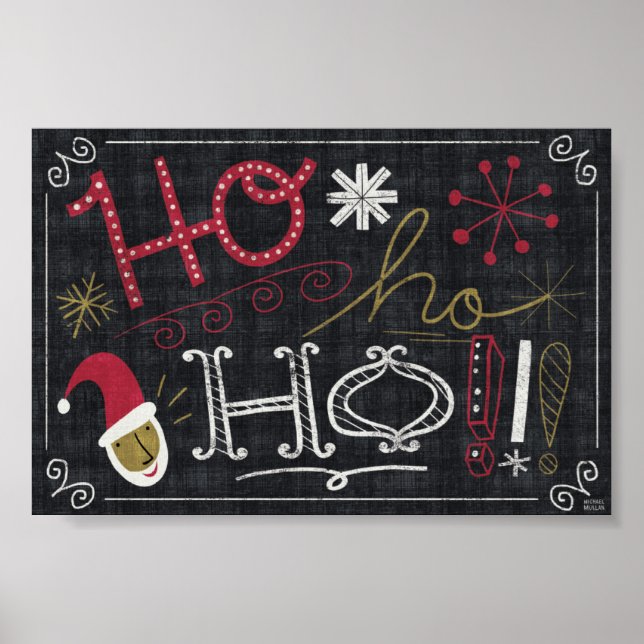 Quirky Christmas Santa Poster (Vorne)