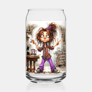 Quirky Coffee Lady Viel Glück Trinkbehälter Set Dosenglas