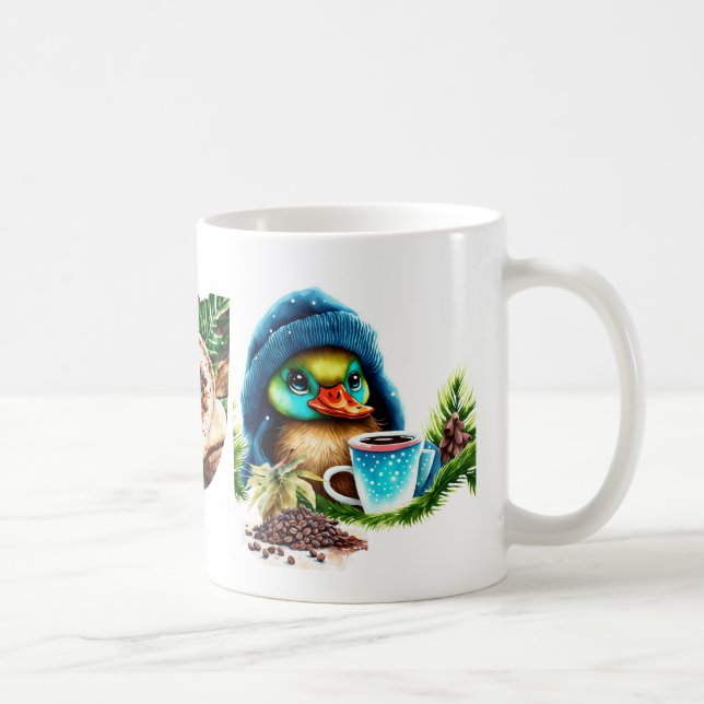 Quirky Coffee Lover Duck Design Kaffeetasse (Rechts)