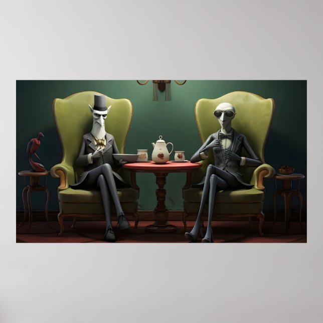 Quirky-Creepy-Zwirntee-Gentlemen Poster (Vorne)