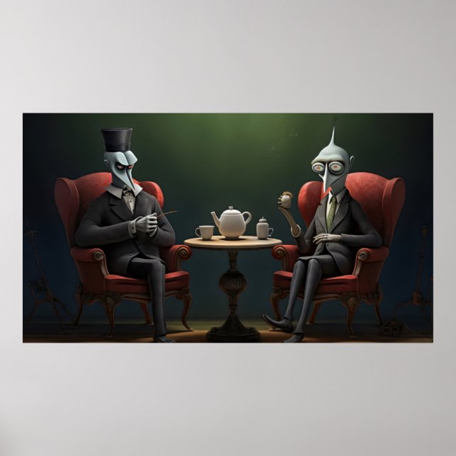 Quirky-Creepy-Zwirntee-Gentlemen Poster (Vorne)