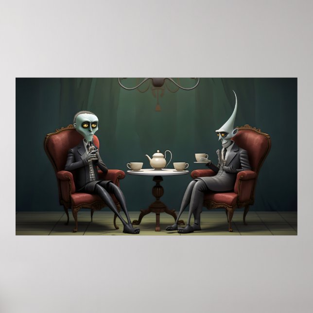 Quirky-Creepy-Zwirntee-Gentlemen Poster (Vorne)