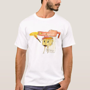 Quirky Crème Brûlée Süßes Dessert Lustige Cartoon- T-Shirt