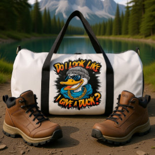 Quirky Duck: Kümmere ich mich um eine Ente Duffle Bag