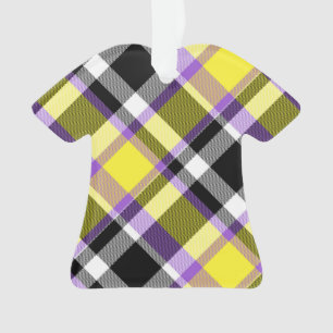 Quirky Eclectic Boho - Flag für nichtbinäre Karier Ornament