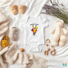 Quirky-farbiges Electric Character Design Baby Strampler