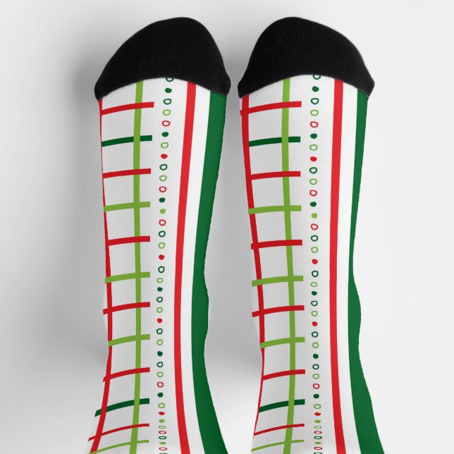 Quirky Frohe Weihnachten Socken (Oben)