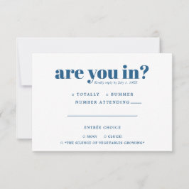 Quirky Fun Wedding RSVP | 70er Typografie Ankündigung
