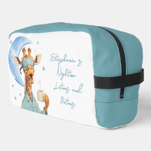 Quirky Giraffe Blue Make-up-Tasche Waschbeutel