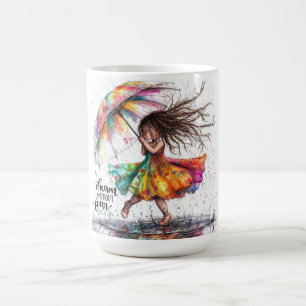Quirky Girl Rain Dream Tasse