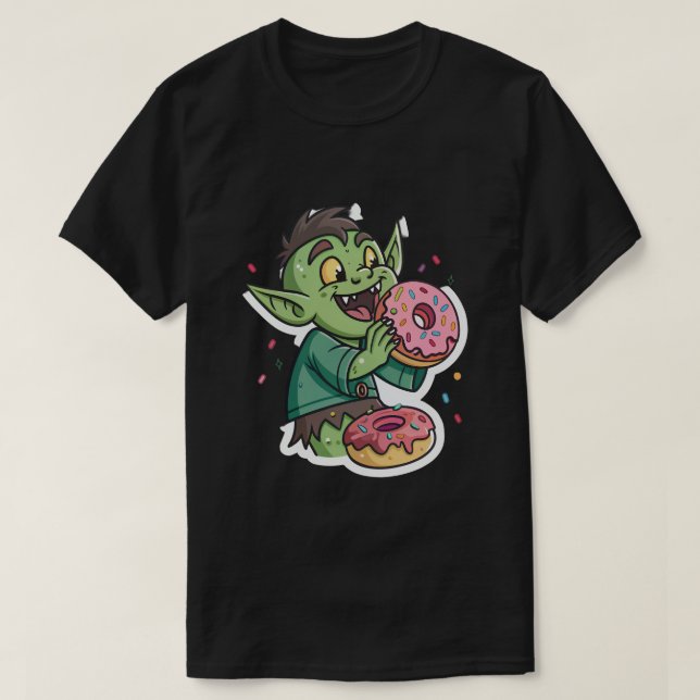 Quirky Goblins Messy Sprinkle Donut T - Shirt: Fan T-Shirt (Design vorne)