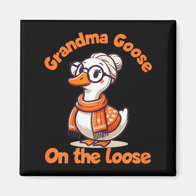Quirky Goose Creations Funny Grandma Goose On The  Magnet (Vorne)