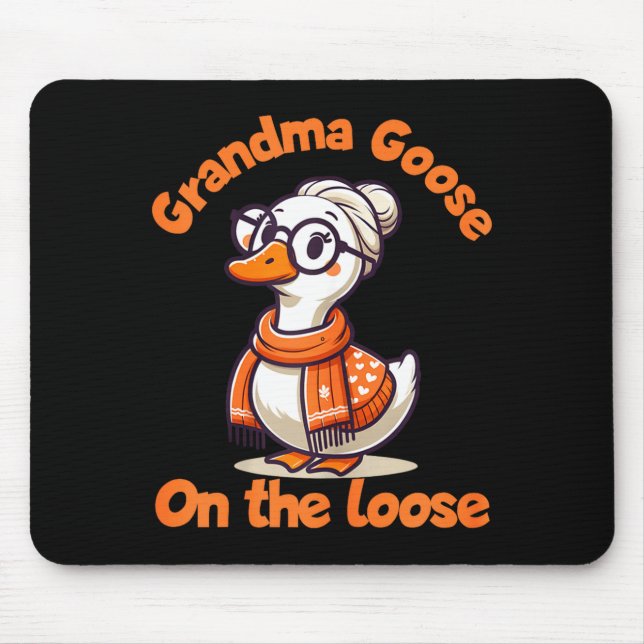 Quirky Goose Creations Funny Grandma Goose On The  Mousepad (Vorne)