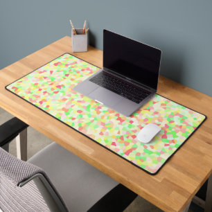 Quirky Groovy Colorful Maximalist Sprinkle Mosaik Schreibtischunterlage