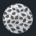 Quirky-Guinea Dartscheibe<br><div class="desc">Eine lustige Herde von Guinea Hens auf einem blass blauen Hintergrund zum Lächeln.</div>