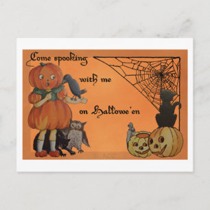 Quirky Halloween Postkarte