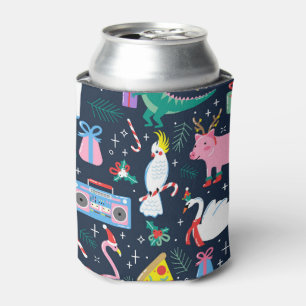 Quirky Holiday Animations and Icons Muster Dosenkühler