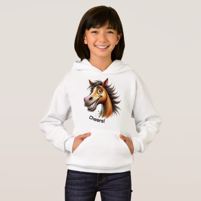 Quirky Horse Hoodie (Vorne ganz)