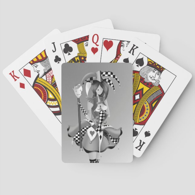 Quirky Jester & Puppet King Spielkarten (Rückseite)