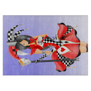 Quirky Jester und das King Chopping Board Schneidebrett