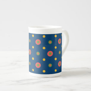 Quirky Jumbo Polka Dots auf der Tasse Navy Blue Ch