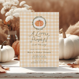 Quirky Little Pumpkin Baby Shower Einladung