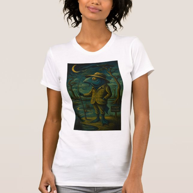 Quirky Louisiana Bayou Fish Typ T-Shirt (Vorderseite)