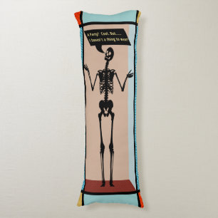 Quirky Mondrian Skeleton - hat nichts zu tragen Seitenschläferkissen