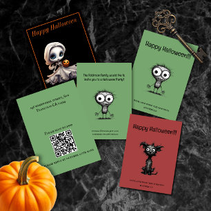 Quirky Monster Happy Halloween Card Feiertagskarte