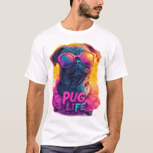 Quirky Mops in Tutu - Mops Life Design T-Shirt