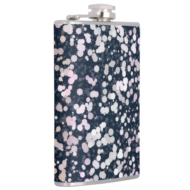 Quirky Niedlich Retro Boho Flora Pangender Prix Fl Flachmann (Rechts)