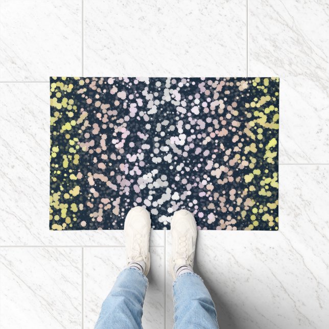 Quirky Niedlich Retro Boho Flora Pangender Prix Fl Fußmatte (Indoor)