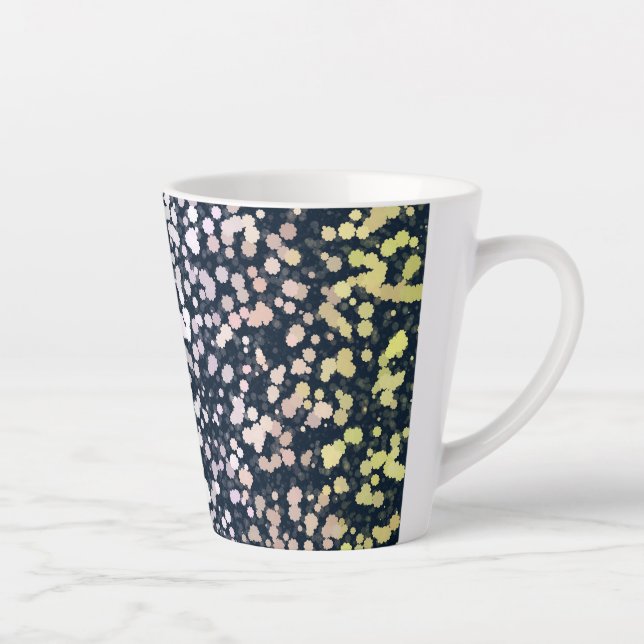 Quirky Niedlich Retro Boho Flora Pangender Prix Fl Milchtasse (Rechts)