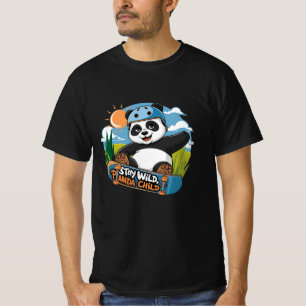 Quirky Panda Art für Tierfreunde T-Shirt